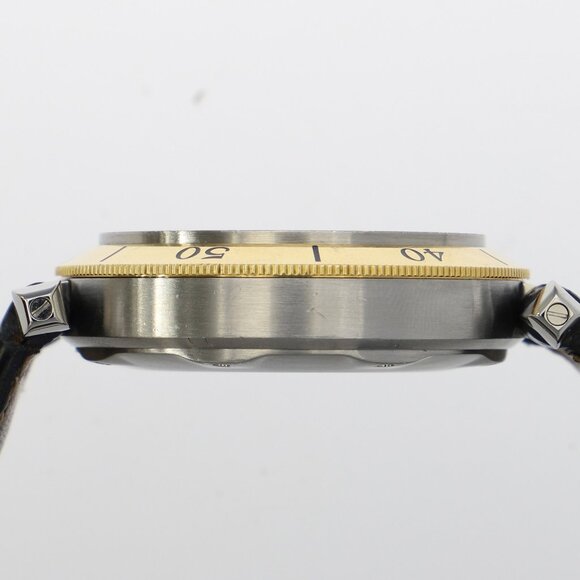 WATCH CARTIER W3101155 Pasha Chrono Silver YG/SS/leather QZ - Picture 4 of 7